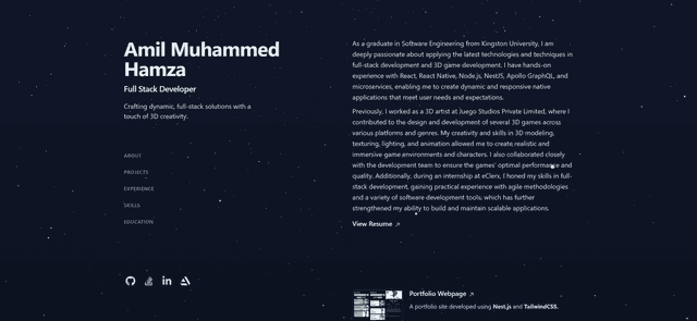 Portfolio Webpage image